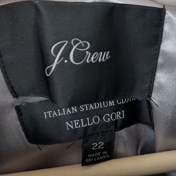 J. Crew Cocoon coat in Italian stadium-cloth wool blend Zip Jacket Grey Size - Picture 7 of 13